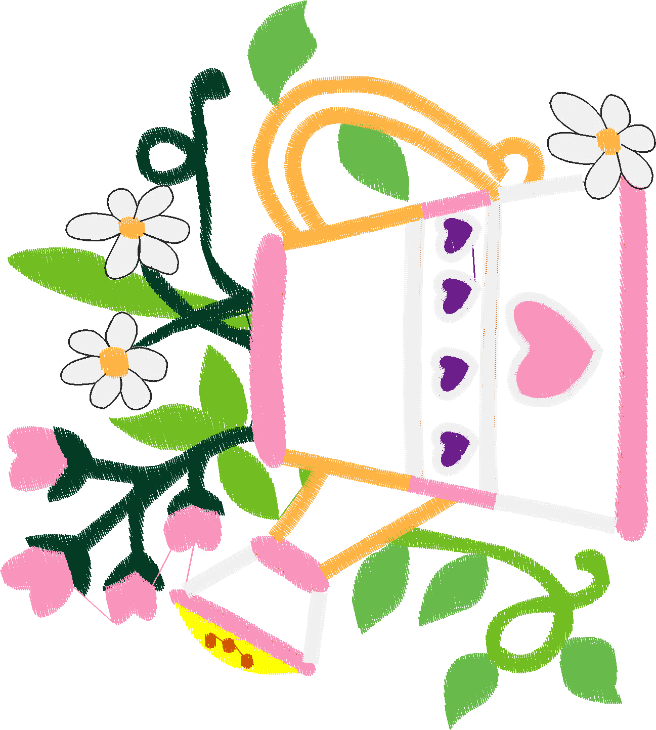 Applique   Watering Cans  (10)