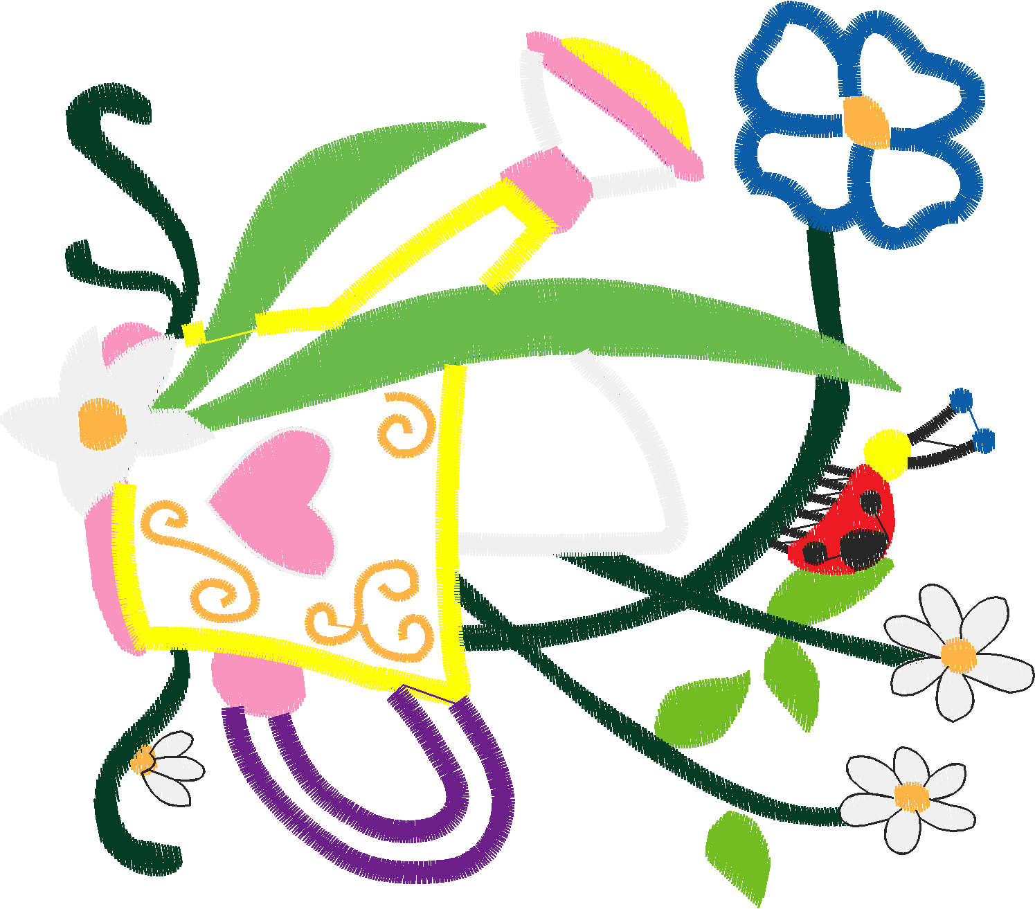 Applique   Watering Cans  (4)