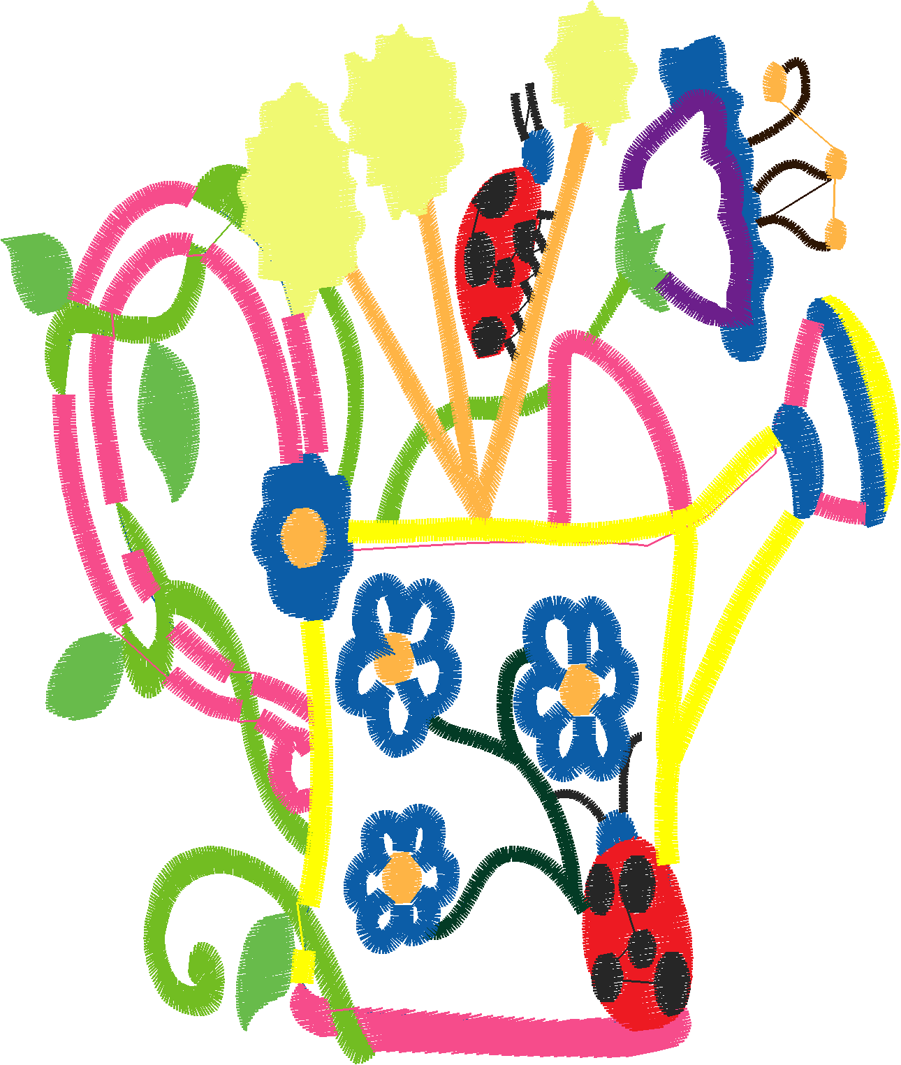 Applique   Watering Cans  (5)