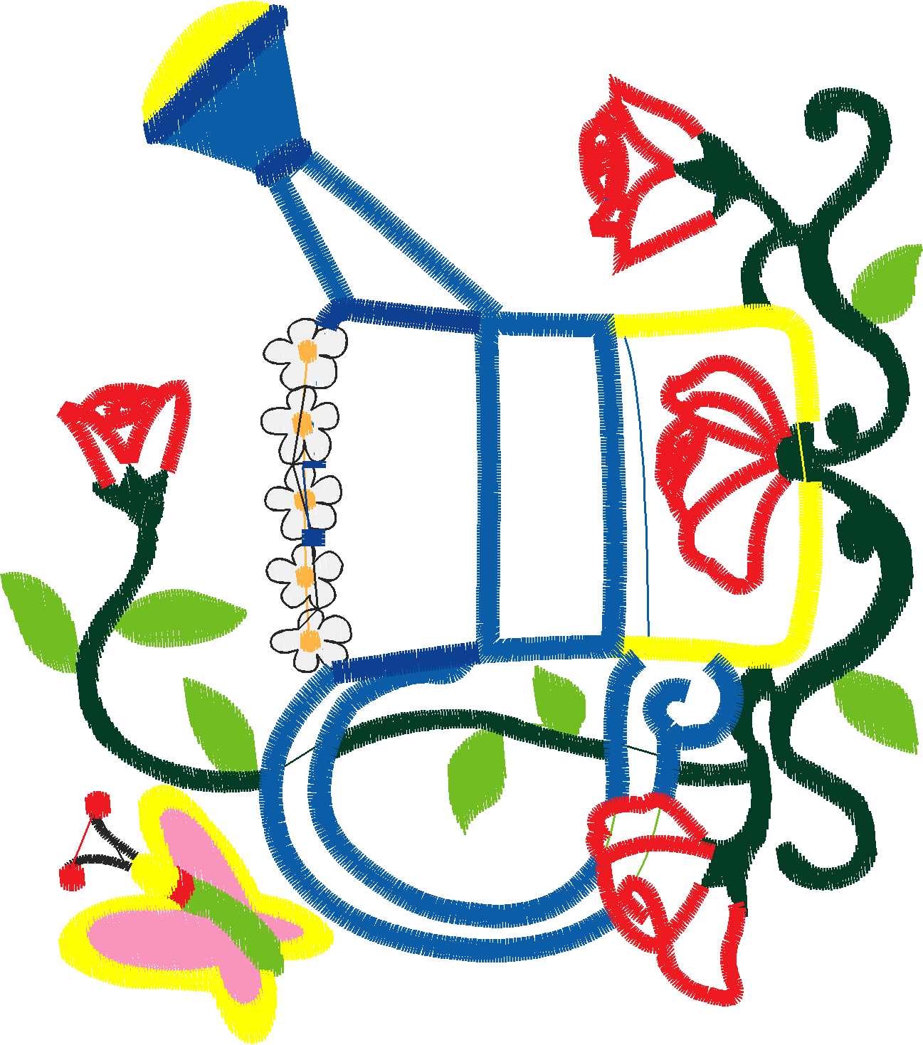 Applique   Watering Cans  (9)