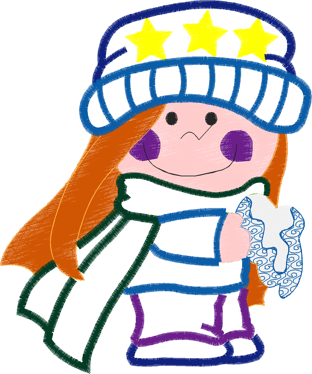 Applique   Winter Kids  (1)