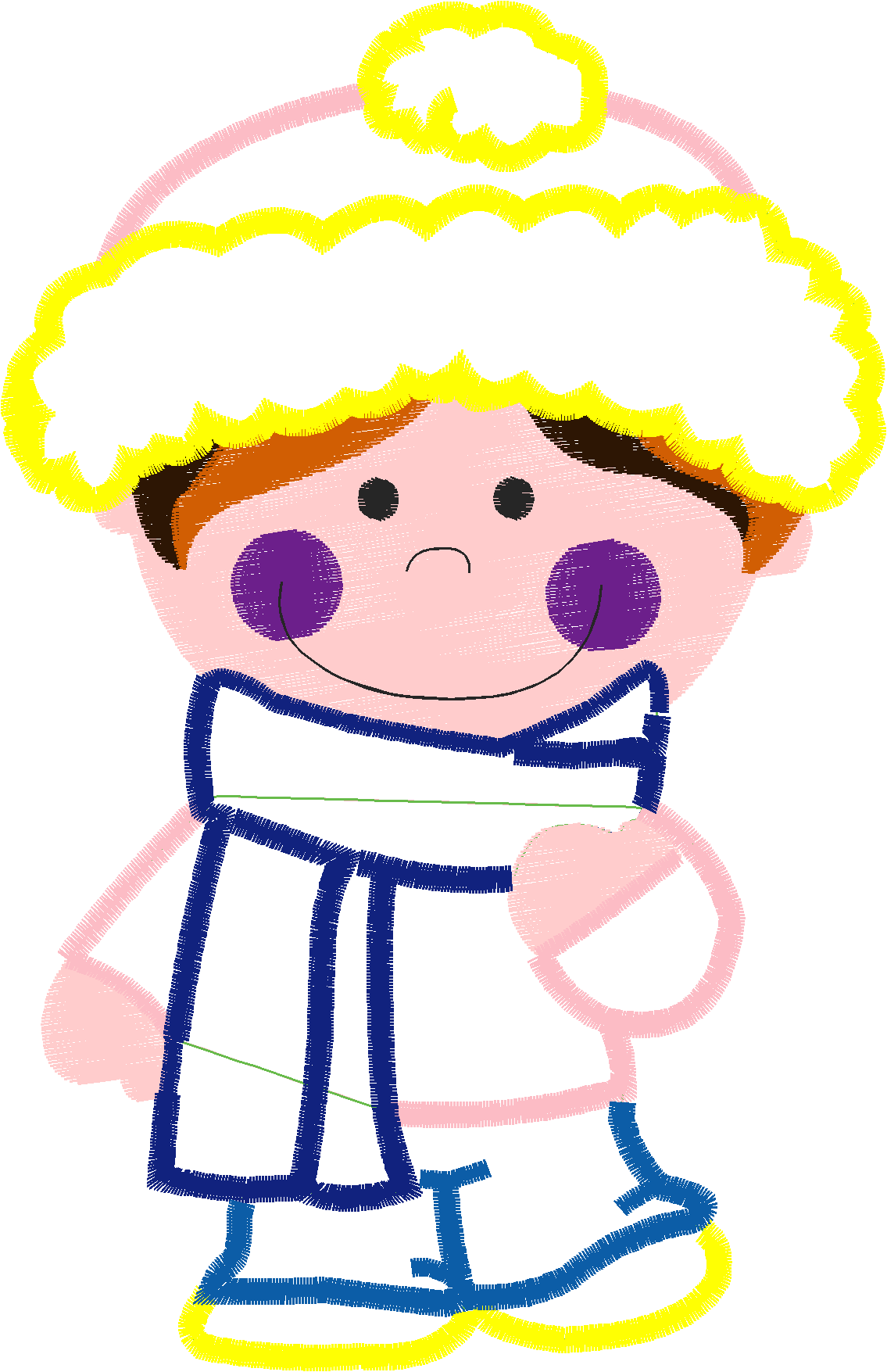 Applique   Winter Kids  (10)