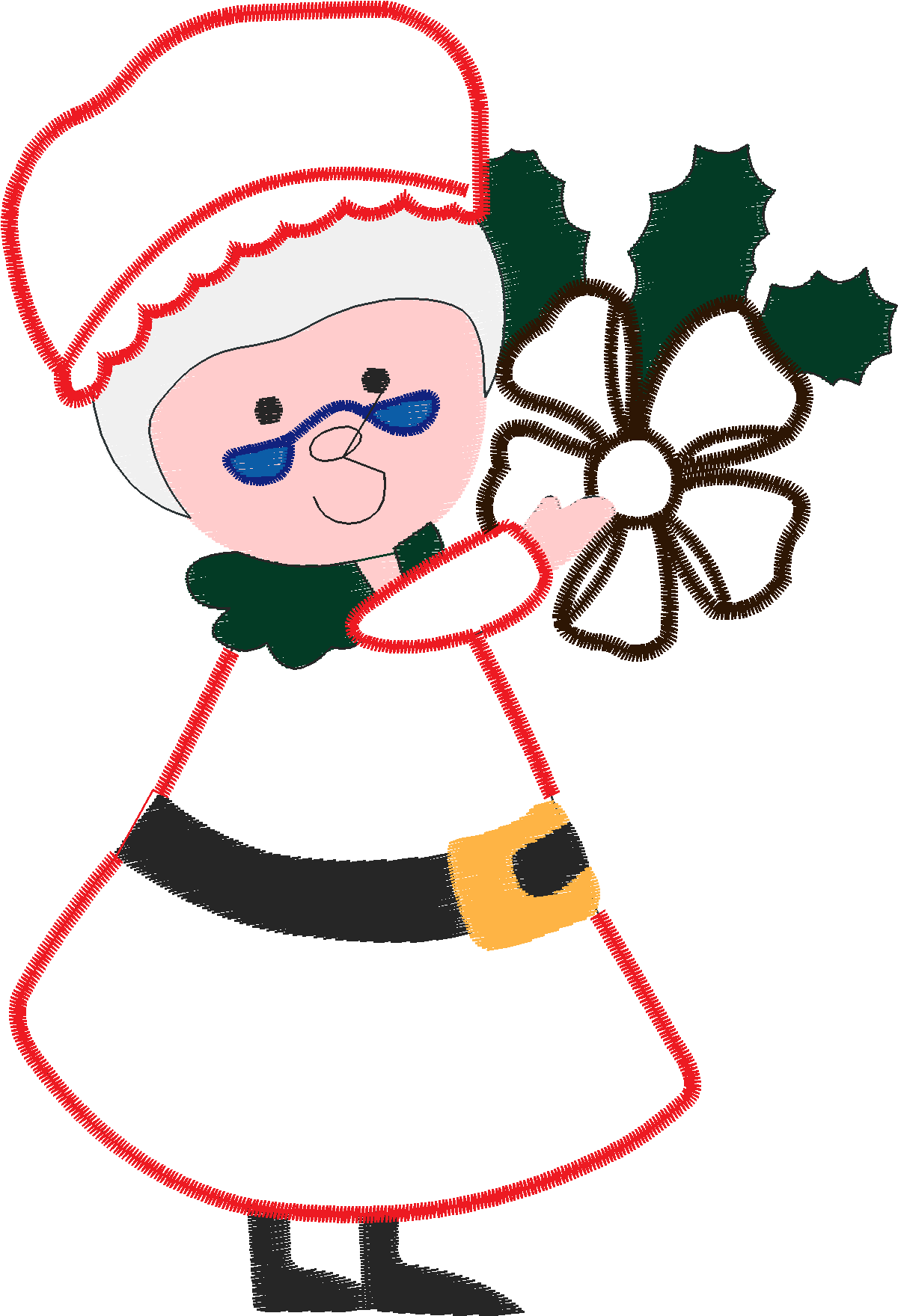 Applique   Mrs Santa  (10)