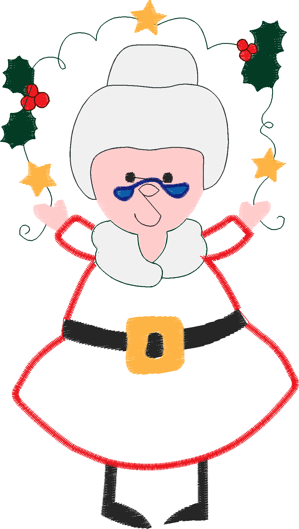 Applique   Mrs Santa  (12)