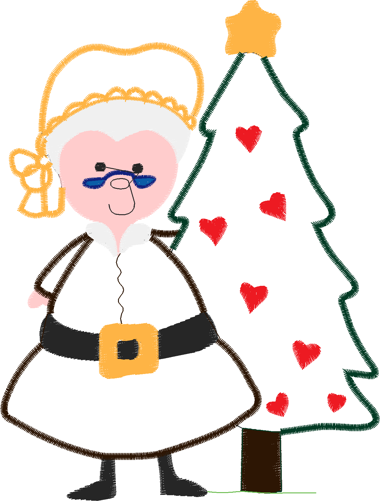 Applique   Mrs Santa  (16)