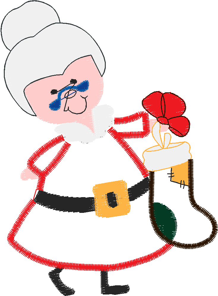 Applique   Mrs Santa  (17)