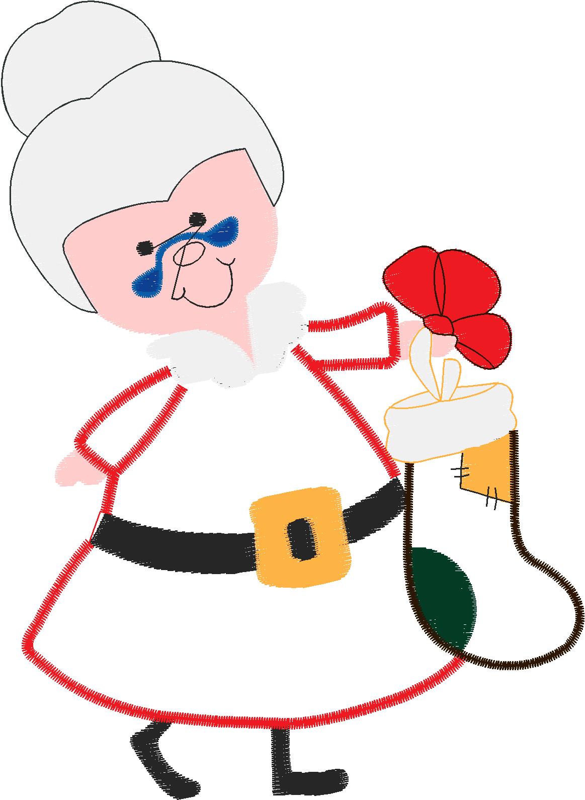 Applique   Mrs Santa  (18)