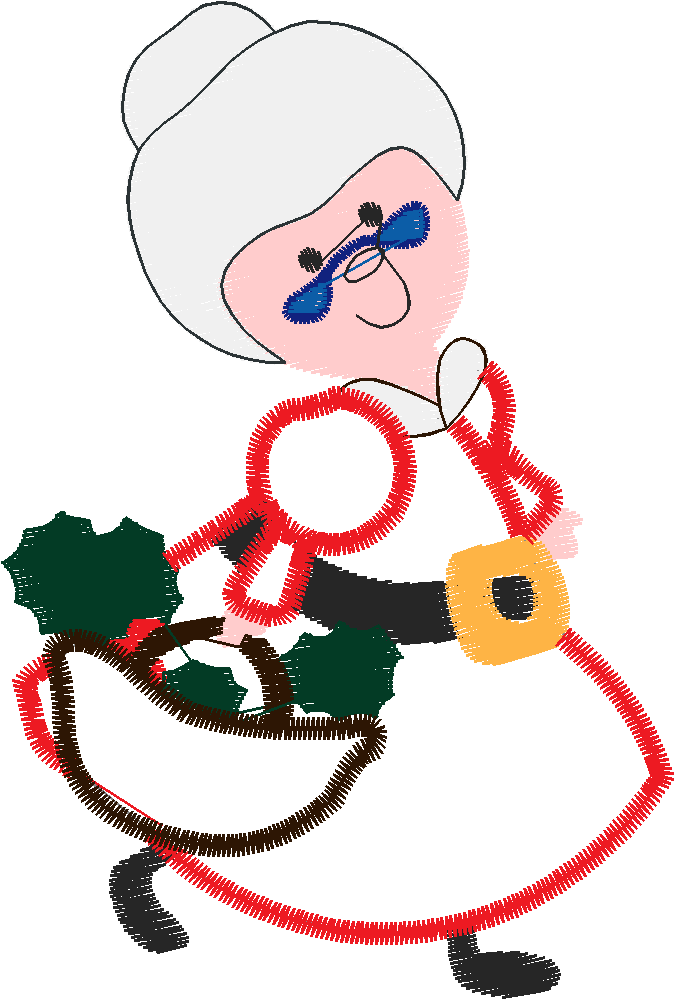 Applique   Mrs Santa  (5)
