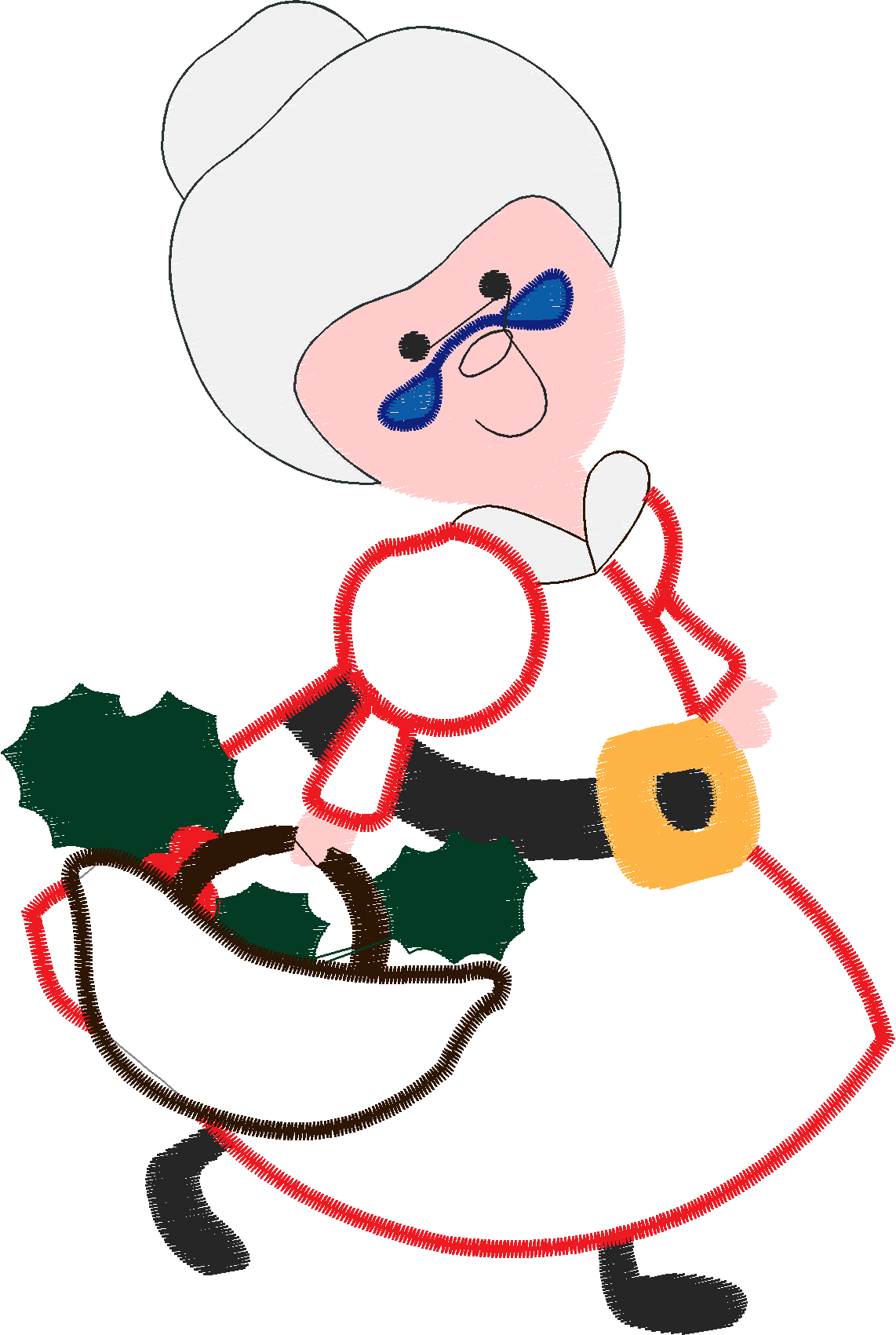 Applique   Mrs Santa  (6)