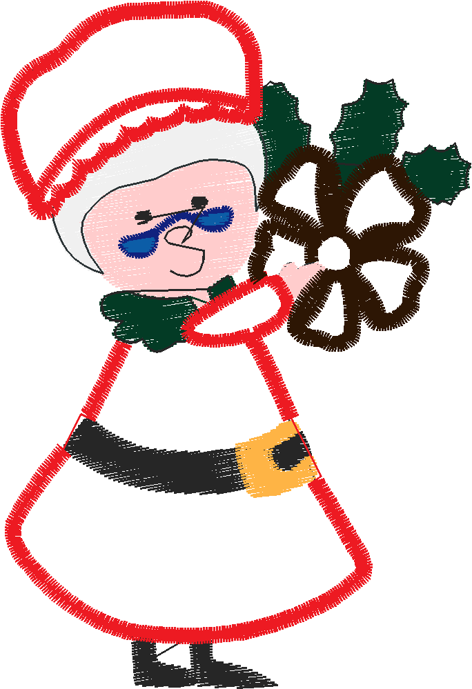 Applique   Mrs Santa  (9)
