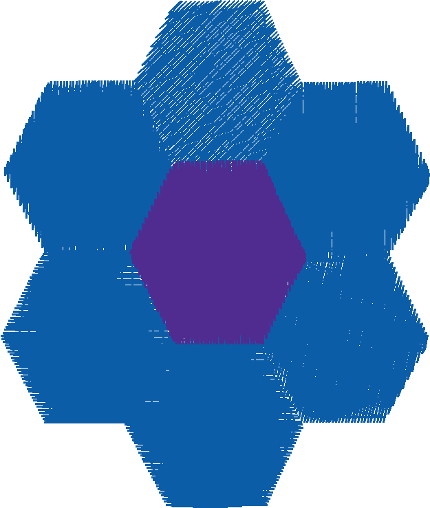 Block Sm Hexagon Flower