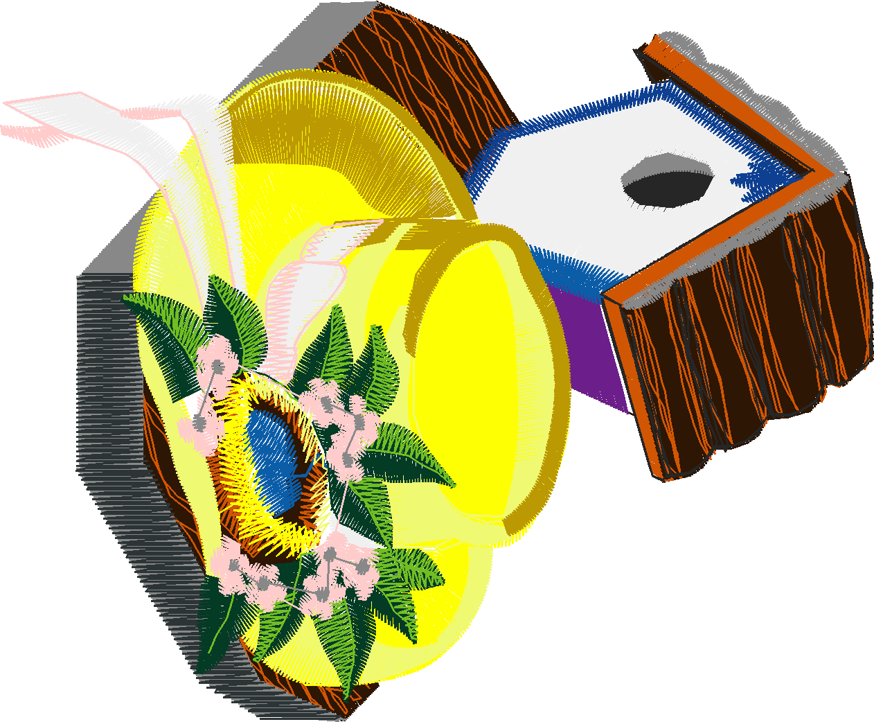 Hat & Birdhouse