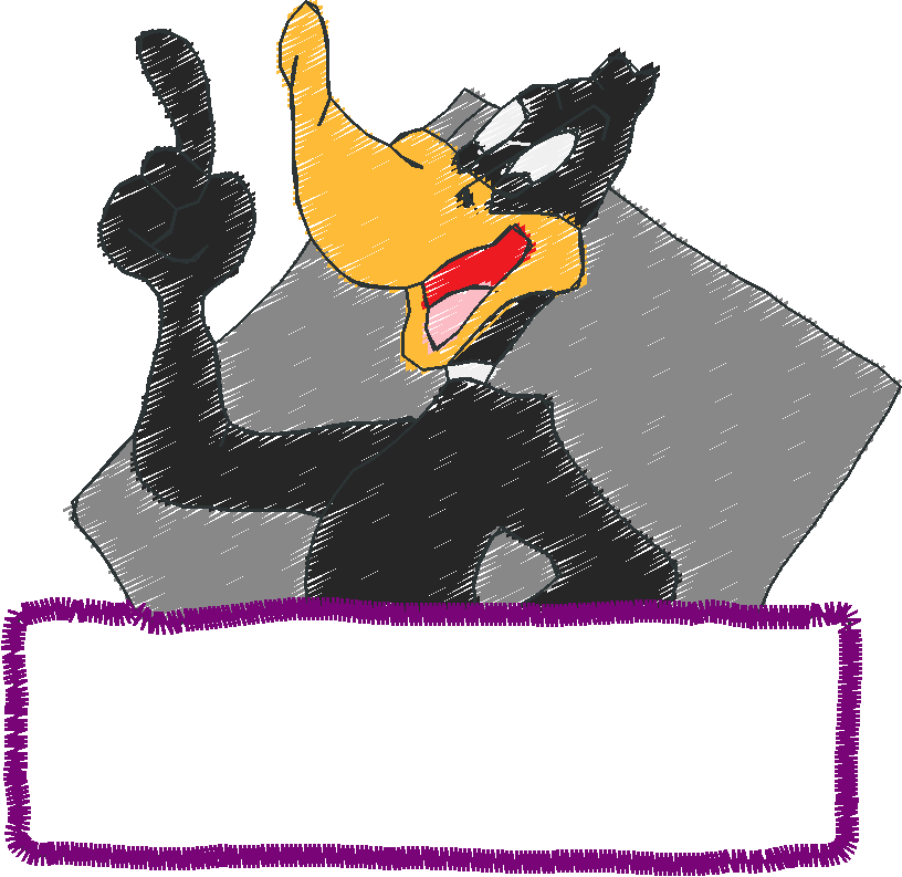 Daffyduck Name Tag