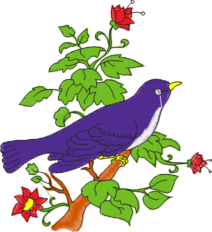 Birds & Flowers 1  (2)