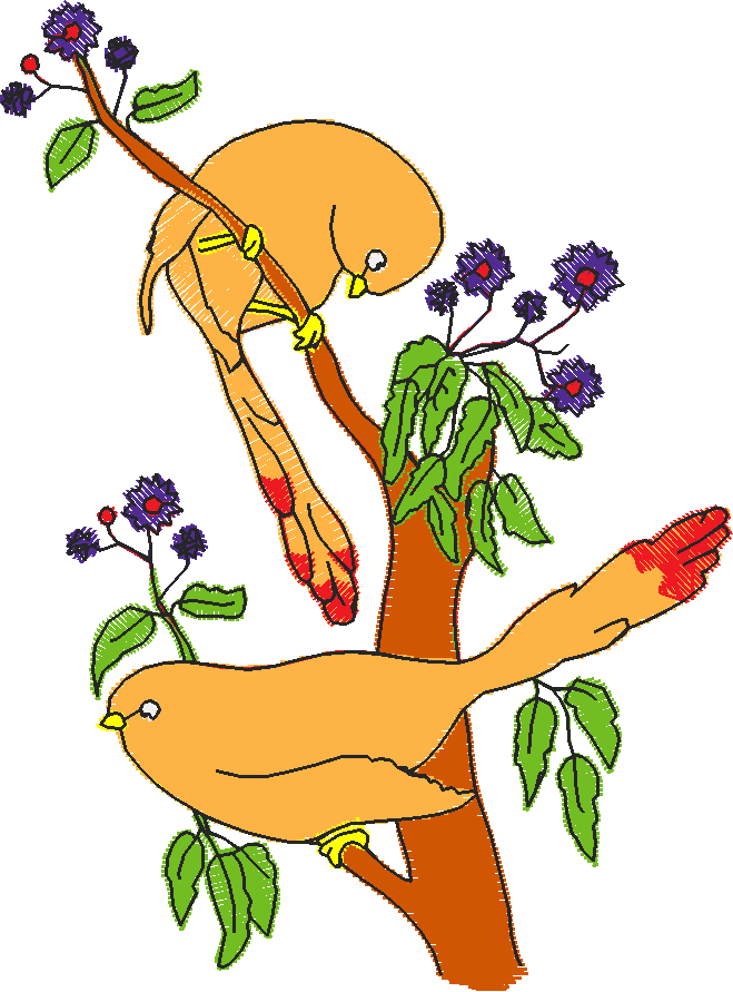 Birds & Flowers 1  (5)
