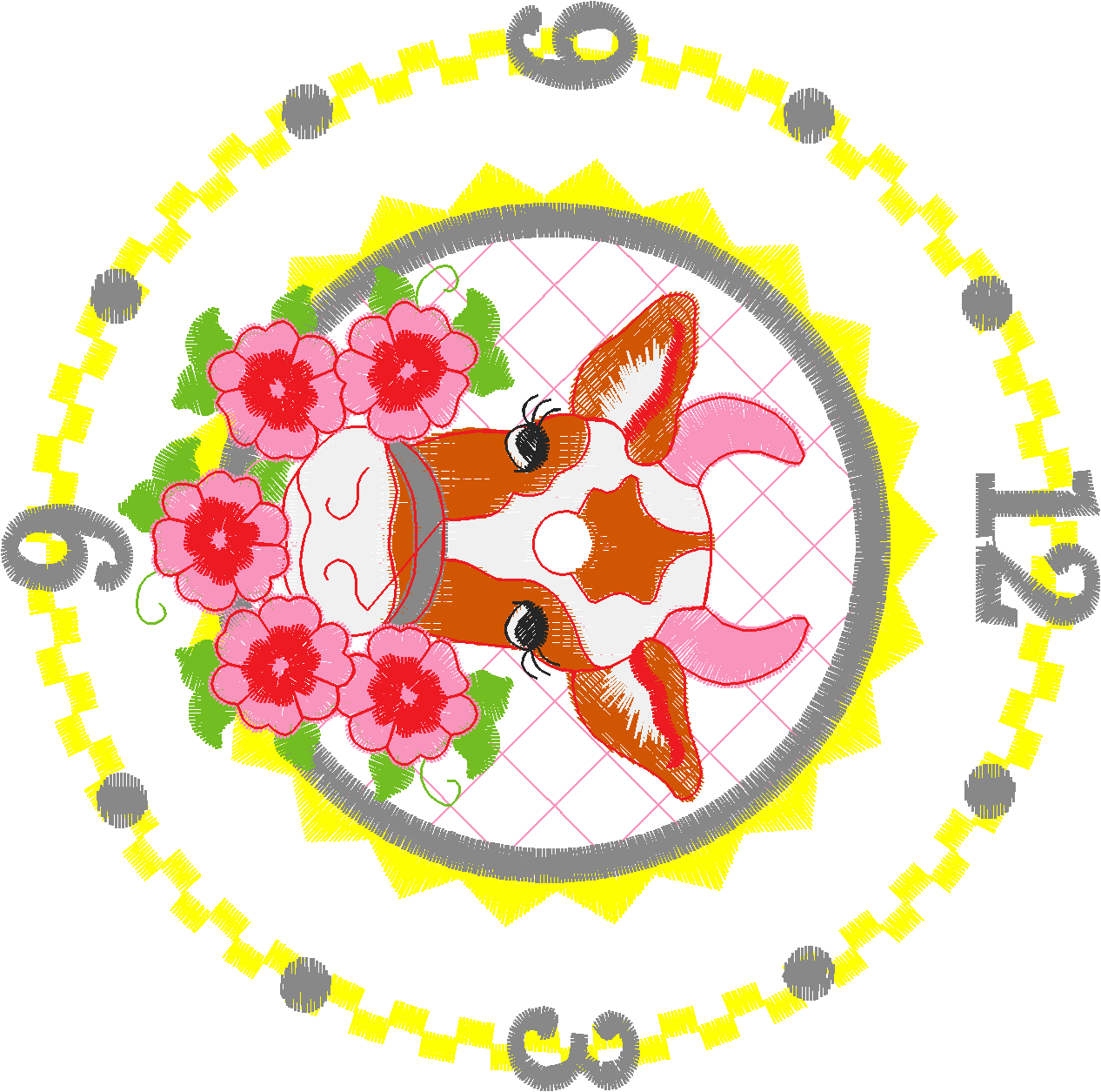 Cowclockrnd 130x180