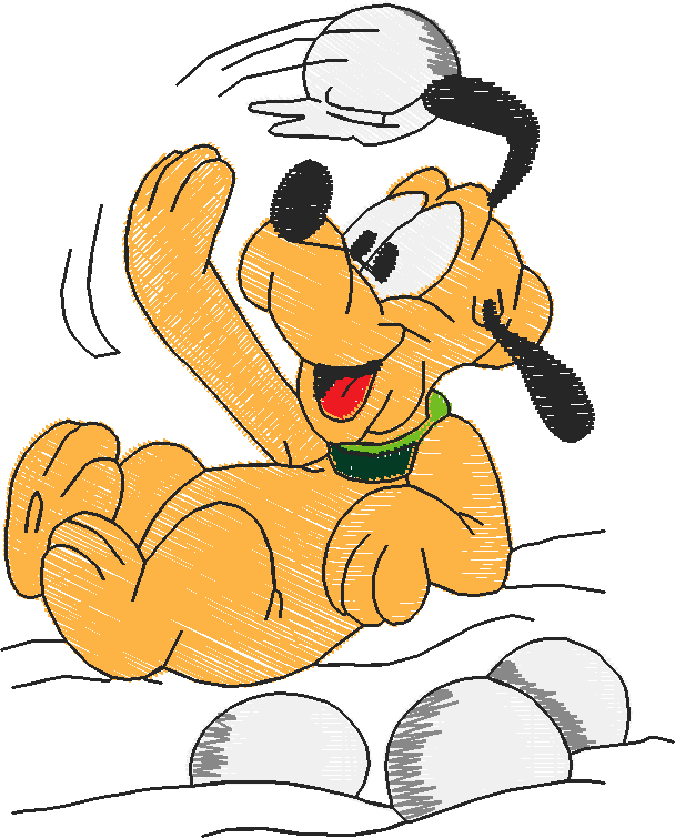 Baby Pluto Sneeuw