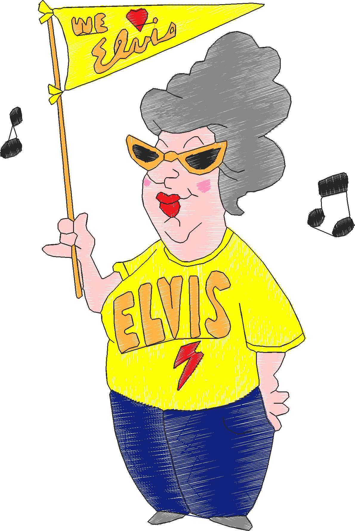 Golden Elvis 07 5x7