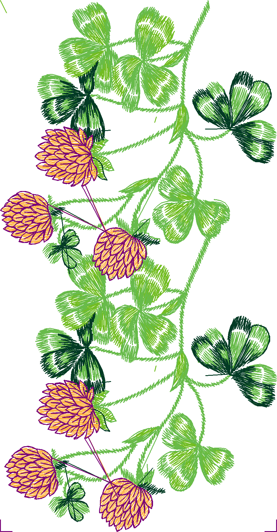 Floral Endless Borders