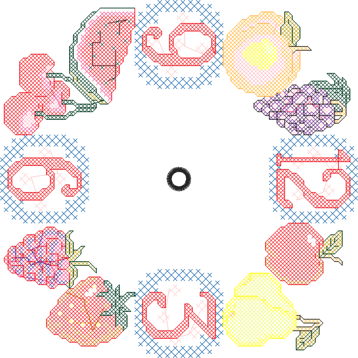 Fruit & Vegetables 7   Clock (7)