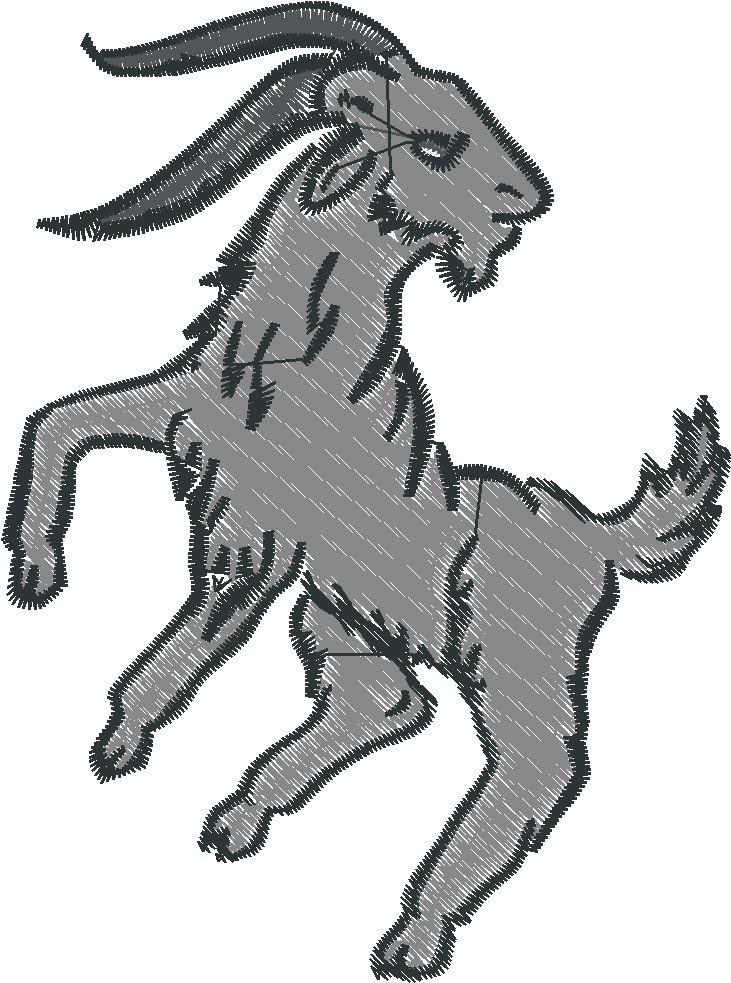 Goats In Heraldic Positions 1  (6)