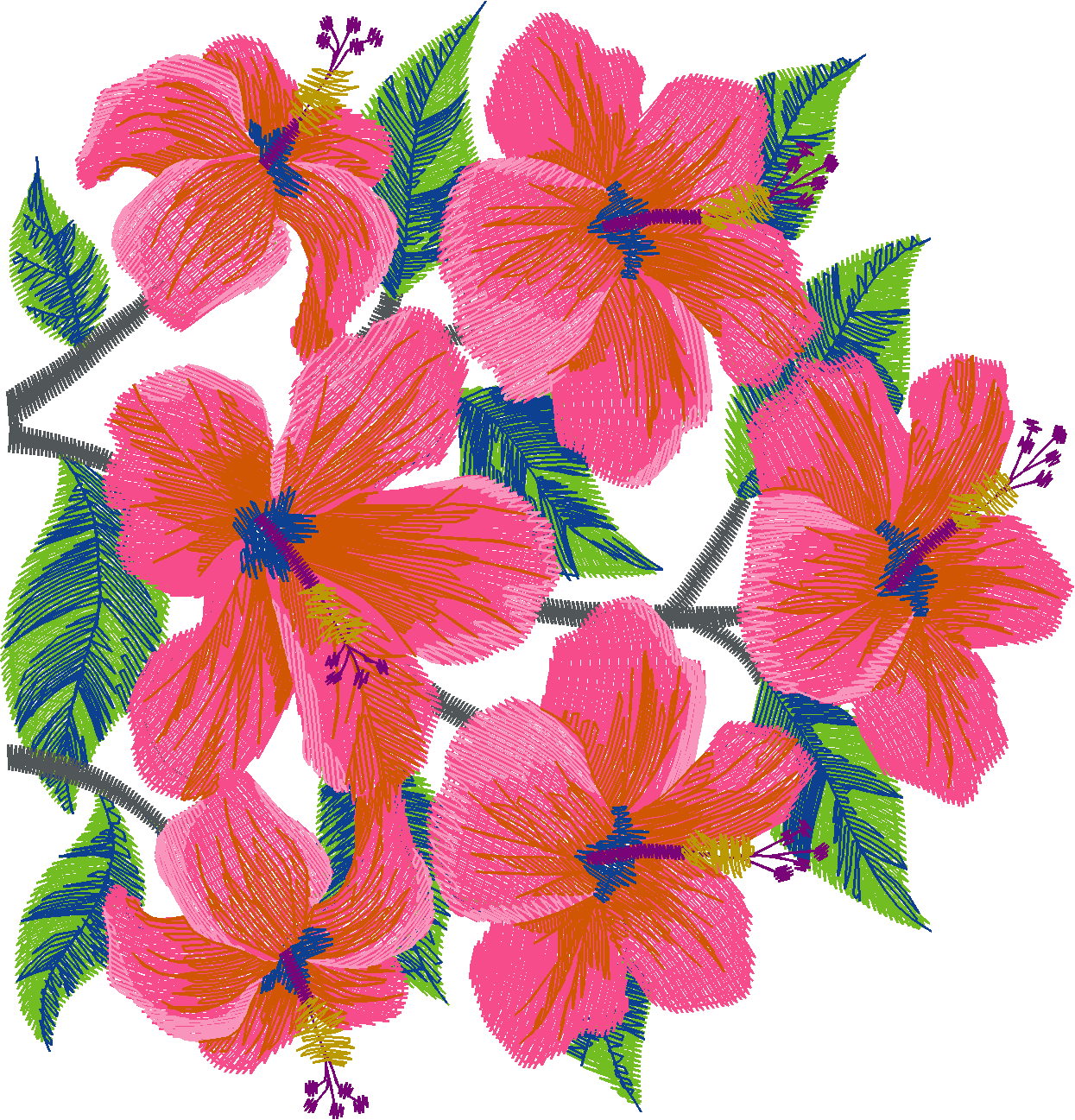 Hibiscus Purse Set