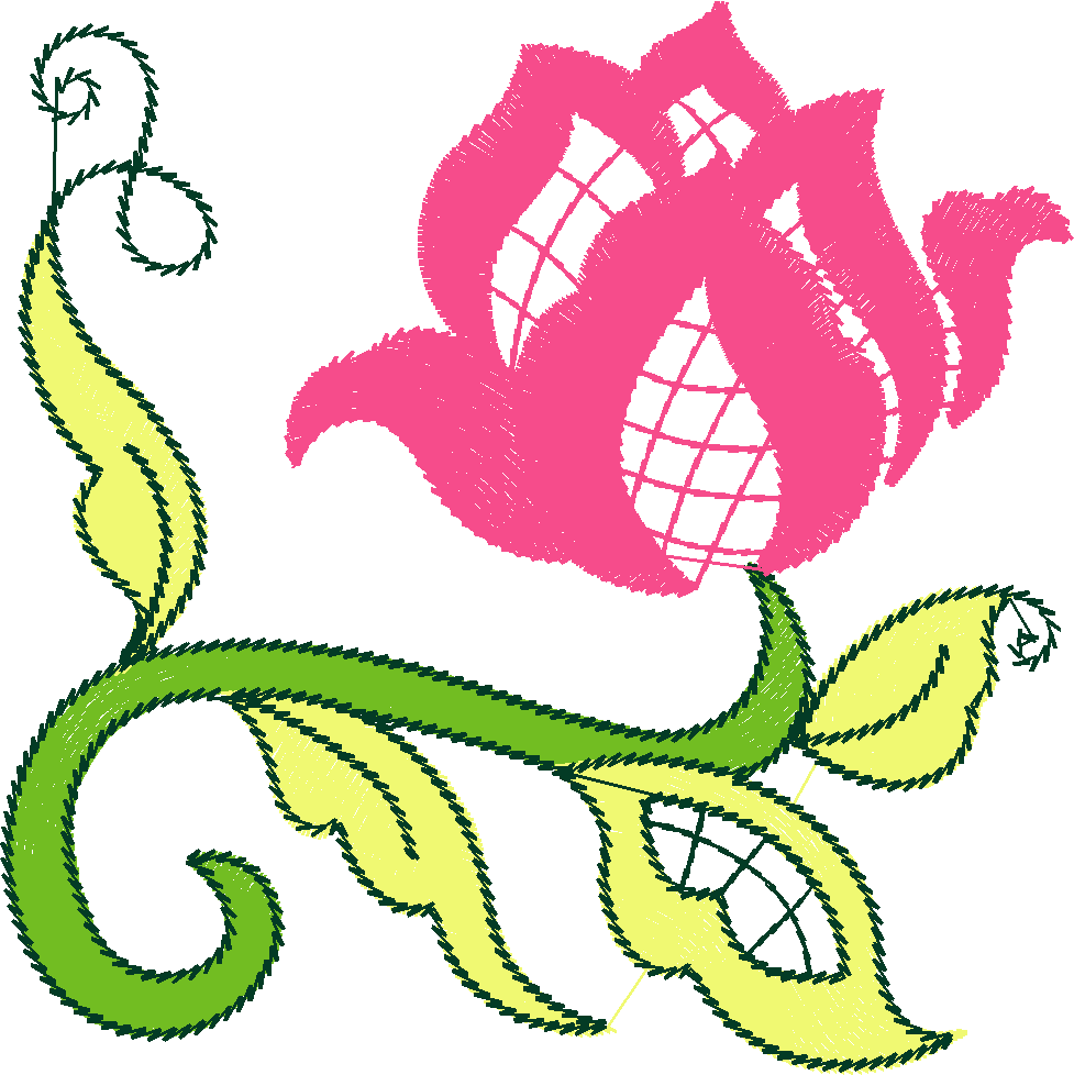 Jacobean 10   Lace Flowers  (2)