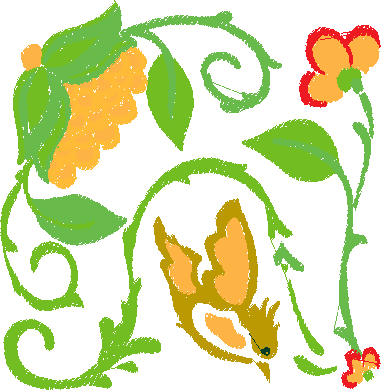 Jacobean 12   Tropical Birds  (15)