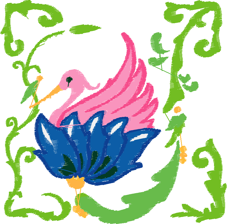 Jacobean 12   Tropical Birds  (2)