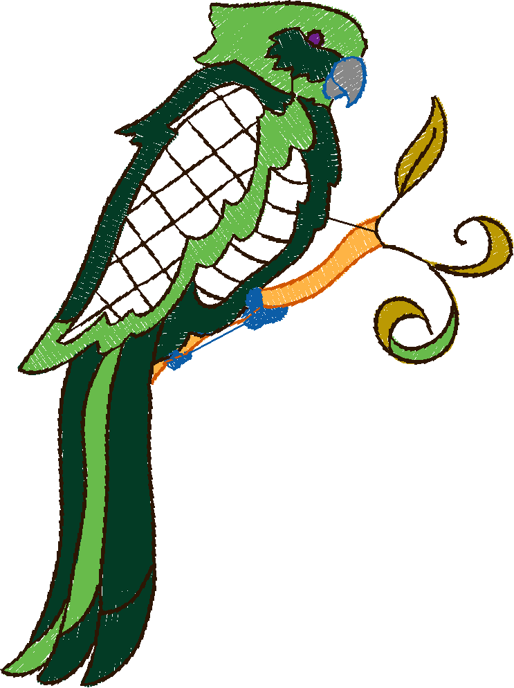 Jacobean 12   Tropical Birds  (25)