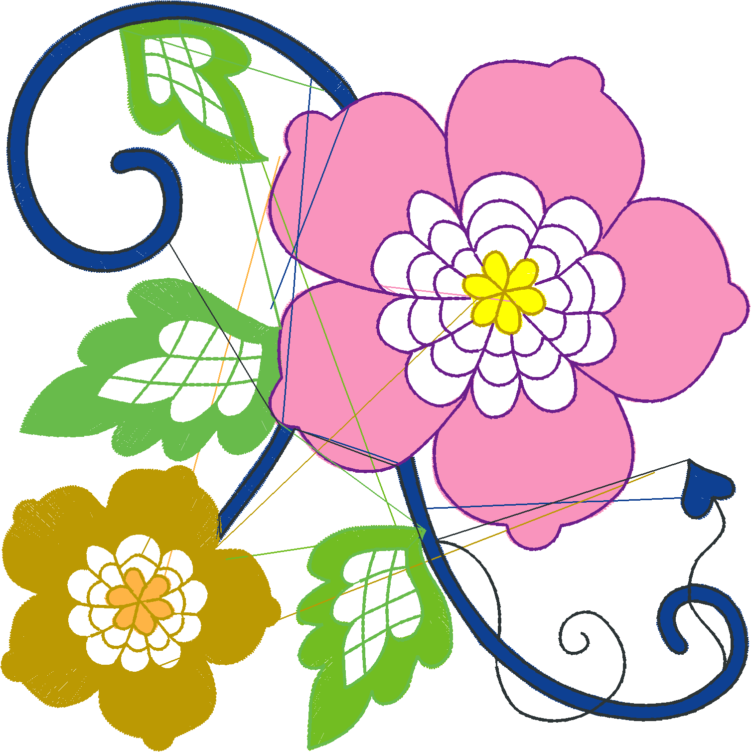 Jacobean 14   Violets  (12)