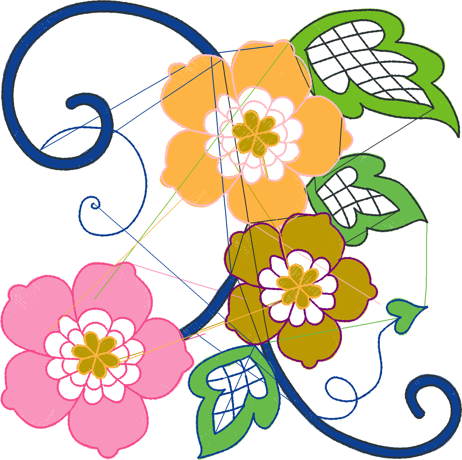 Jacobean 14   Violets  (18)