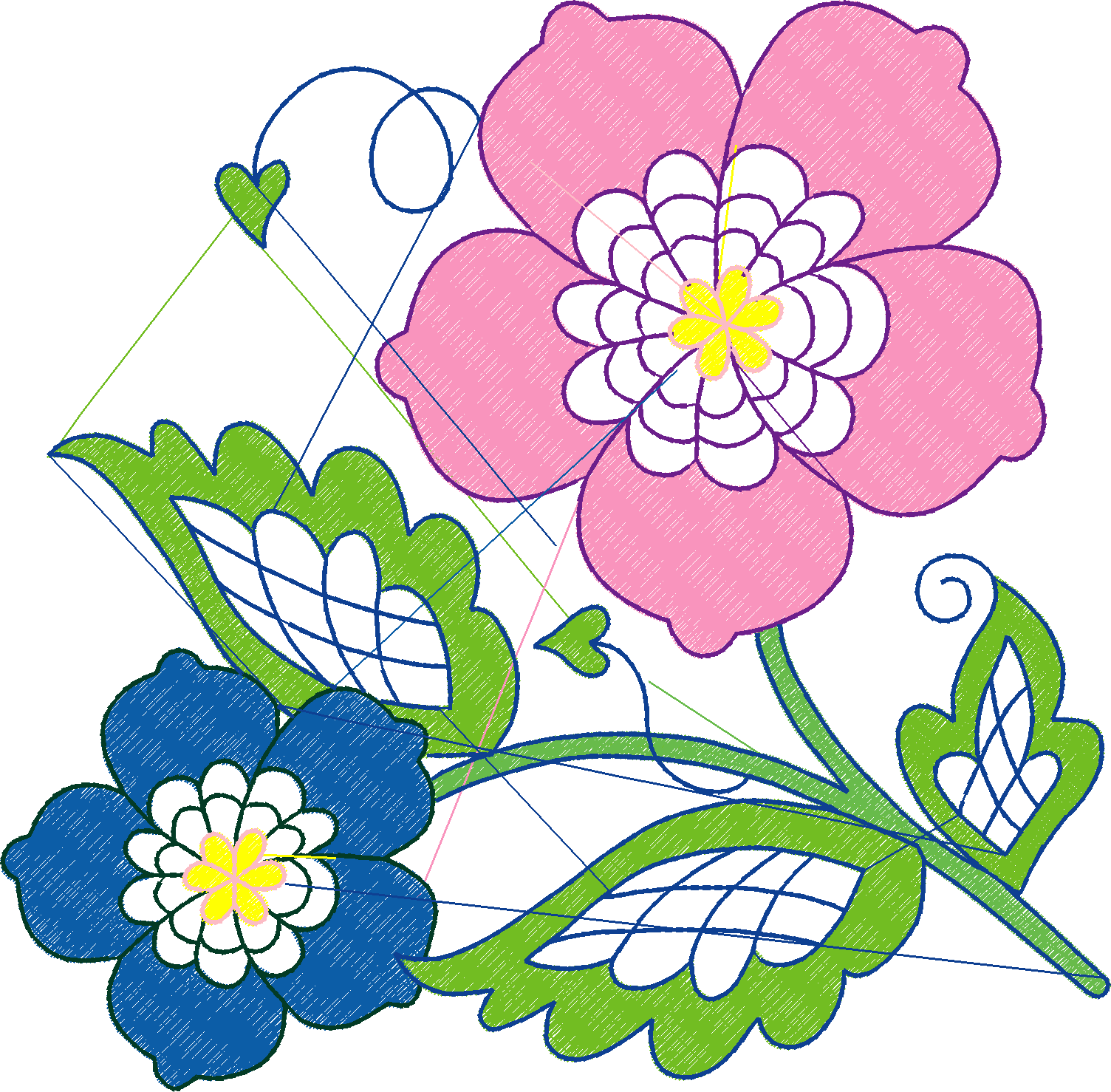 Jacobean 14   Violets  (2)