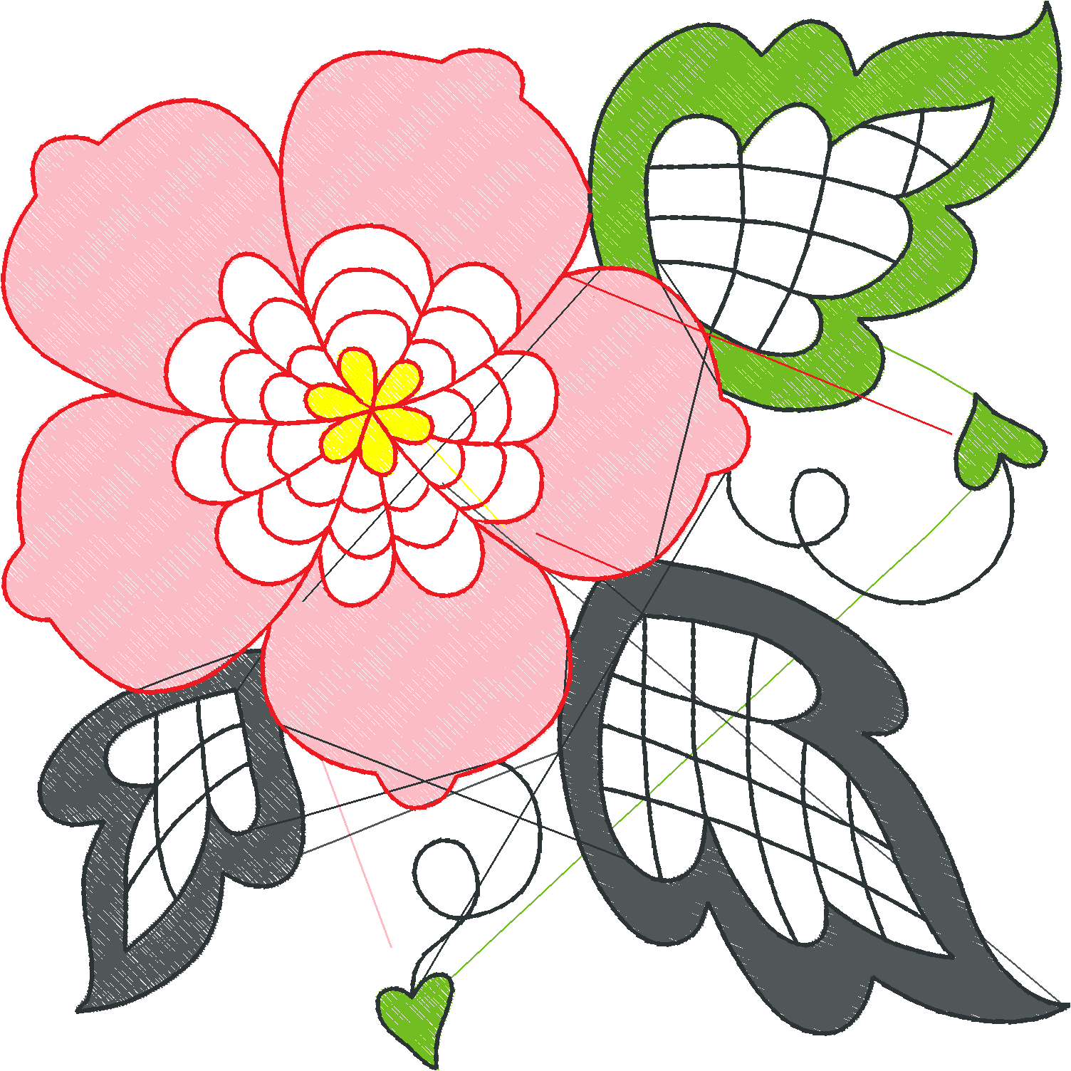 Jacobean 14   Violets  (4)