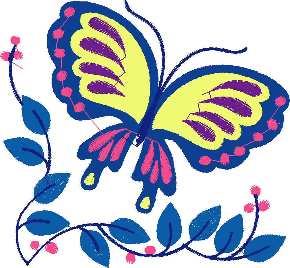Jacobean 3   Butterflies  (1)