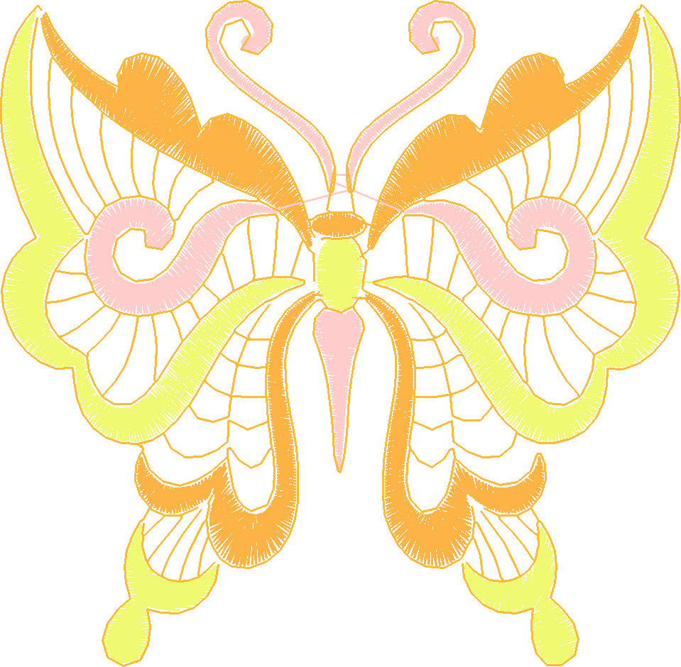 Jacobean 3   Butterflies  (13)