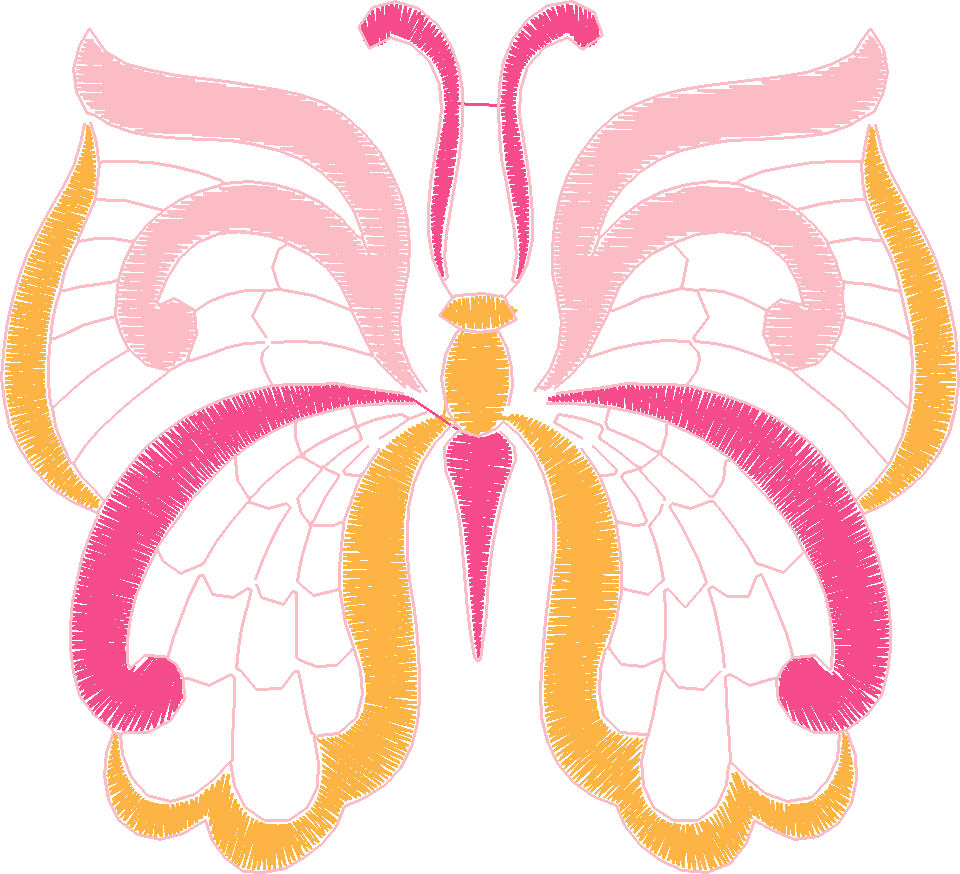 Jacobean 3   Butterflies  (14)