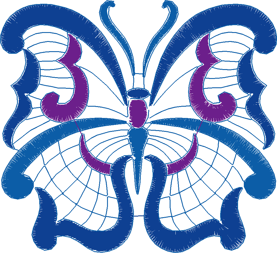 Jacobean 3   Butterflies  (16)