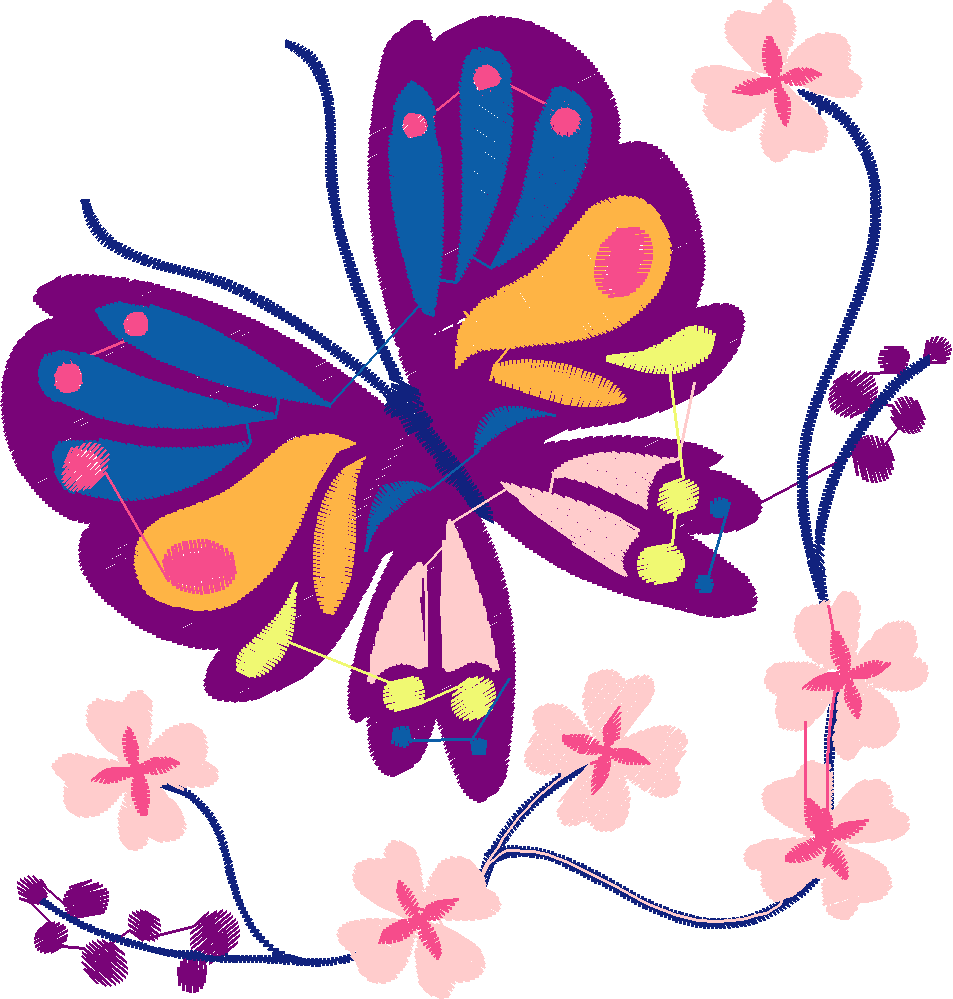 Jacobean 3   Butterflies  (2)