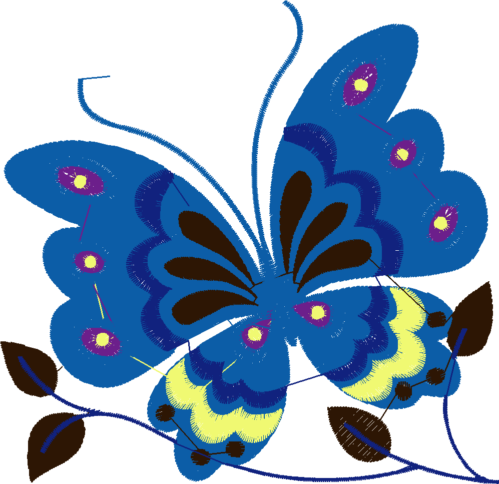 Jacobean 3   Butterflies  (4)