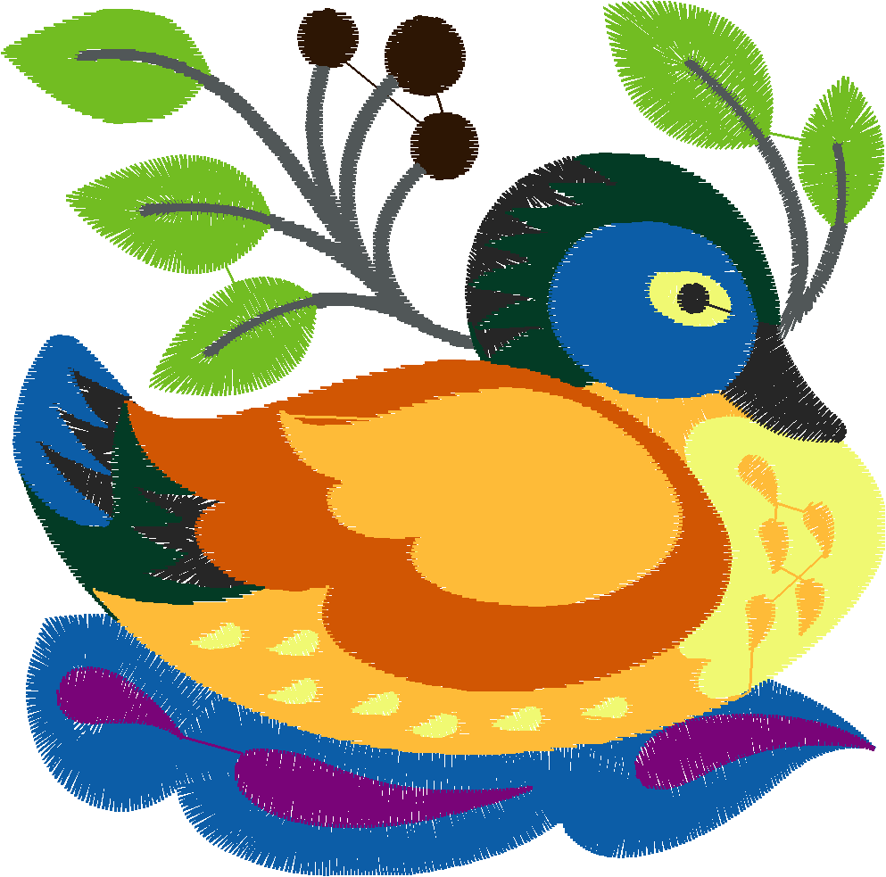 Jacobean 6   Ducks  (10)