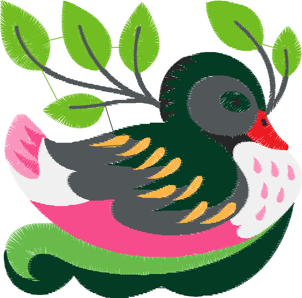 Jacobean 6   Ducks  (4)