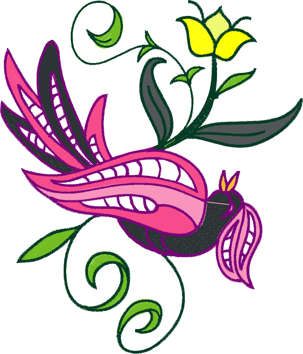 Jacobean 7   Fantasy Birds  (10)