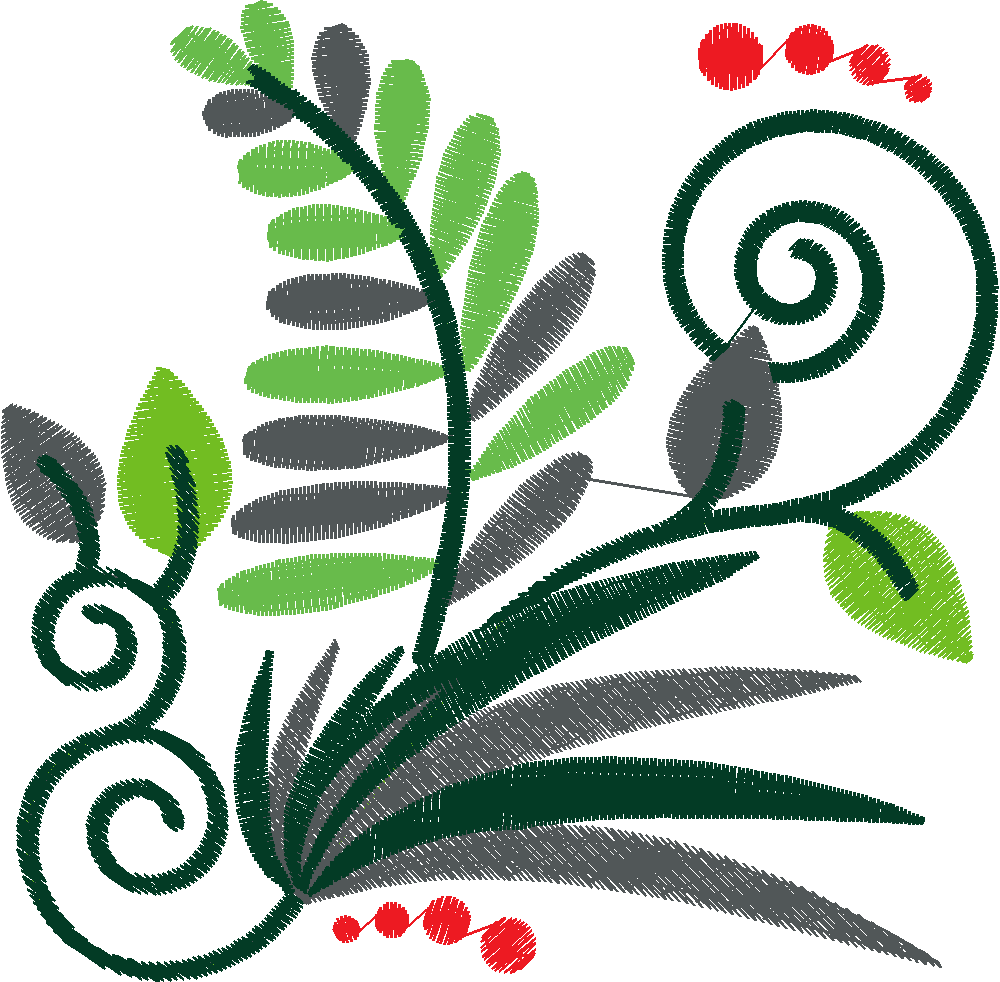 Jacobean 8   Ferns  (11)