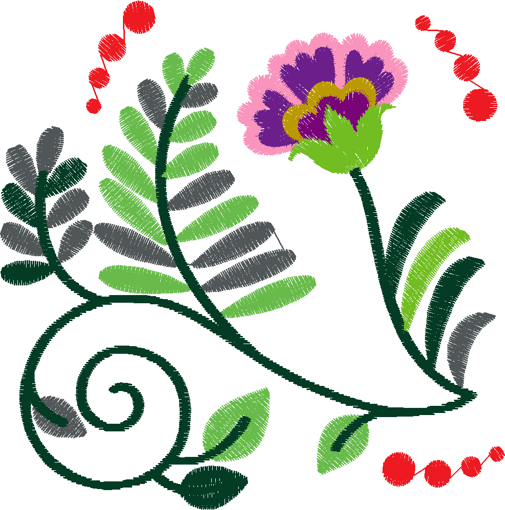 Jacobean 8   Ferns  (15)