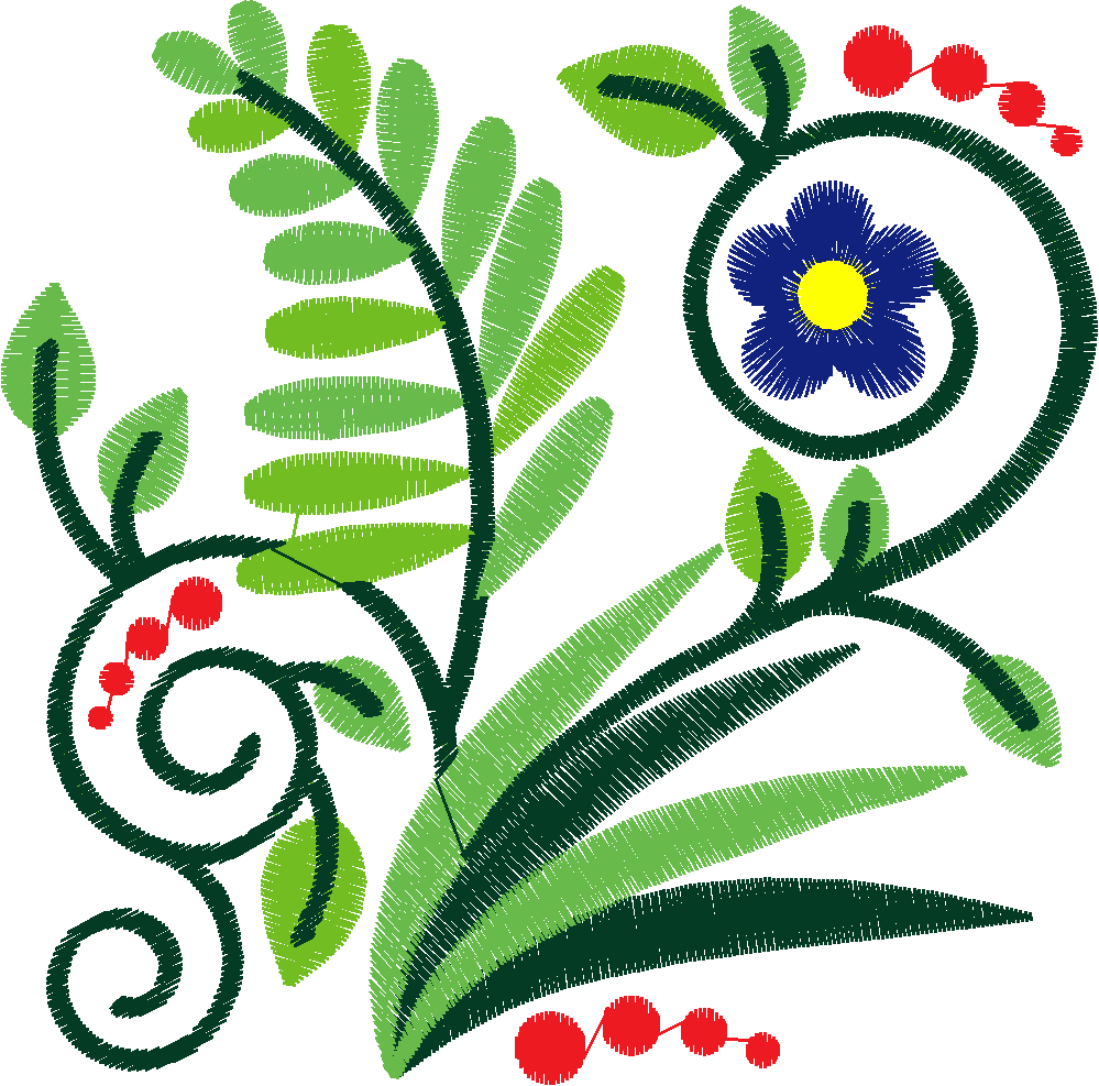 Jacobean 8   Ferns  (19)