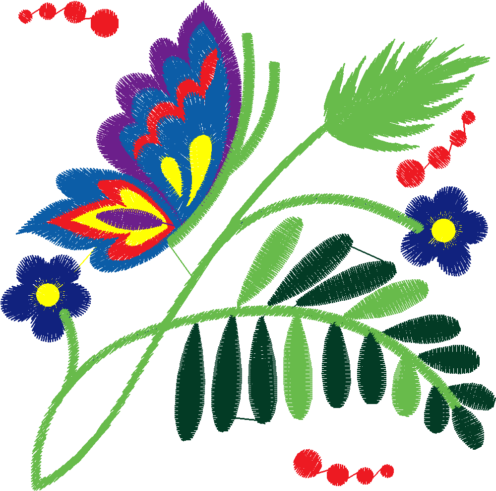 Jacobean 8   Ferns  (7)