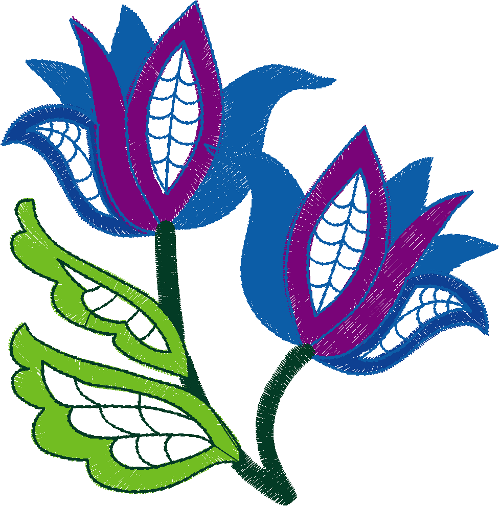 Jacobean 9   Flowers  (1)