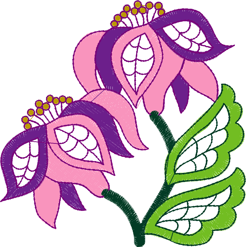 Jacobean 9   Flowers  (2)
