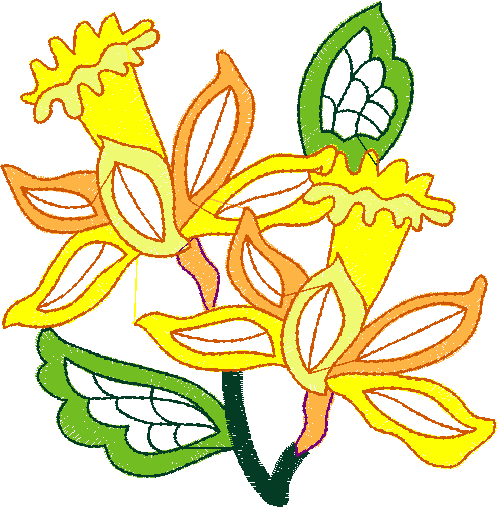 Jacobean 9   Flowers  (4)